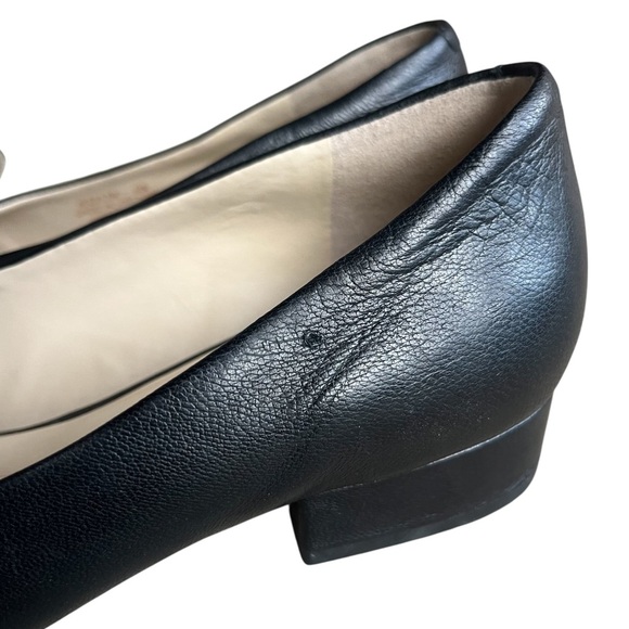Cole Haan Viola Skimmer Pointed Toe Black Leather Loafers Size 6 - Picture 11 of 12